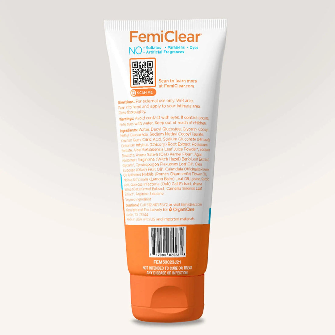 FemiClear® Restoratives Ultra-Gentle Feminine Wash, Made with Lysine & Lemon Balm, Natural Ingredients