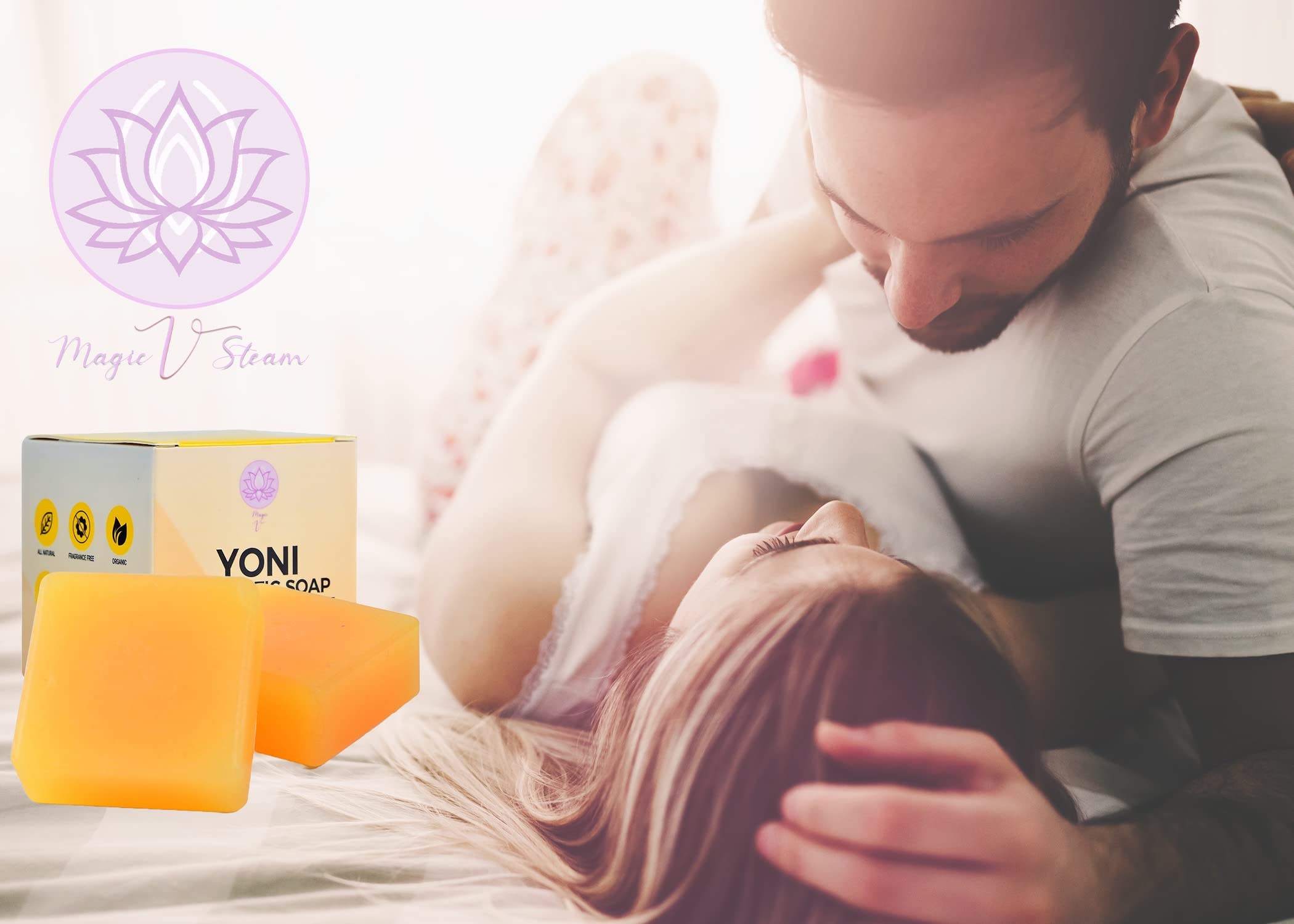 Magic V Steam Probiotic 2 Yoni Soap Bars Feminine Wash and Vaginal Wash Vaginal Odor Eliminator PH Magic V Steam