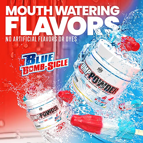 MAN Sports Pump Powder Blue Bombsicle - Stimulant Free Pre Workout Drink, Best for Preworkout - Energy Pump Powder for Men and Women, Help Fuel Your Workout (30 Days Supply)