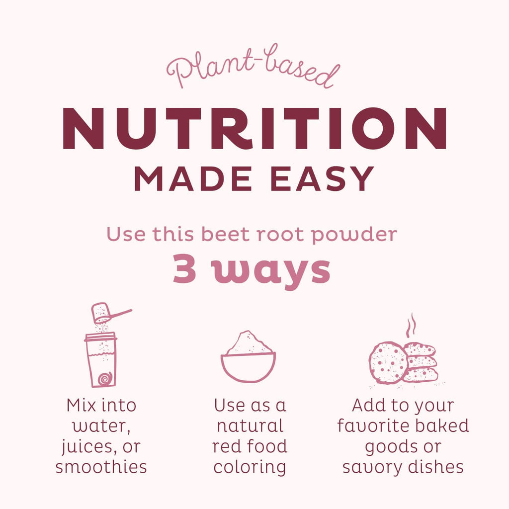 KOS Organic Beet Root Powder - USDA Certified, Nitric Oxide Booster, Non-GMO, Gluten