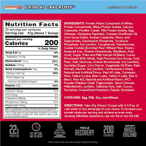 BSN Syntha-6 Whey Protein Powder, Cold Stone Creamery- Birthday Cake Remix Flavor BSN