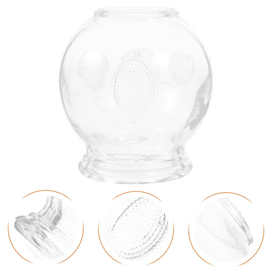 Healvian 8pcs Glass Fire Chinese Acupoint Cupping Glass Cupping Device Body Care Cupping Suction