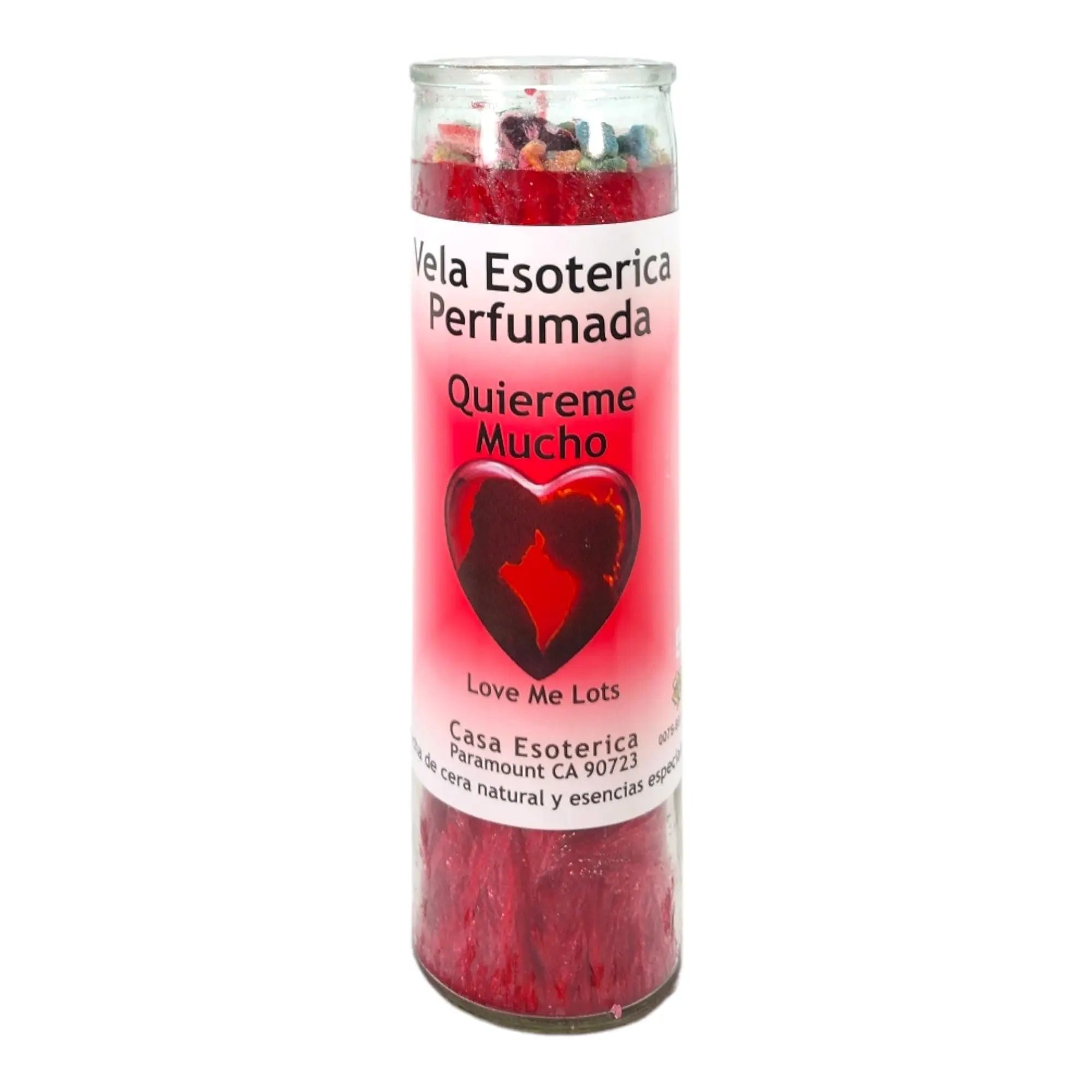 Love ME Lots-Palm Wax Spiritual Intention Spell Candle-[RED] | Vela CASA ESOTERICA PERFUMADA
