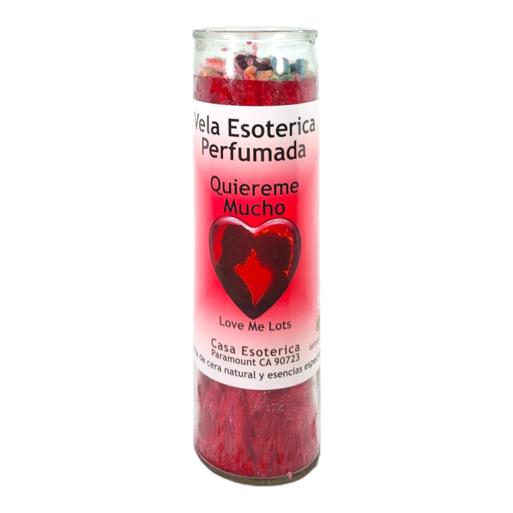 Love ME Lots-Palm Wax Spiritual Intention Spell Candle-[RED] | Vela CASA ESOTERICA PERFUMADA
