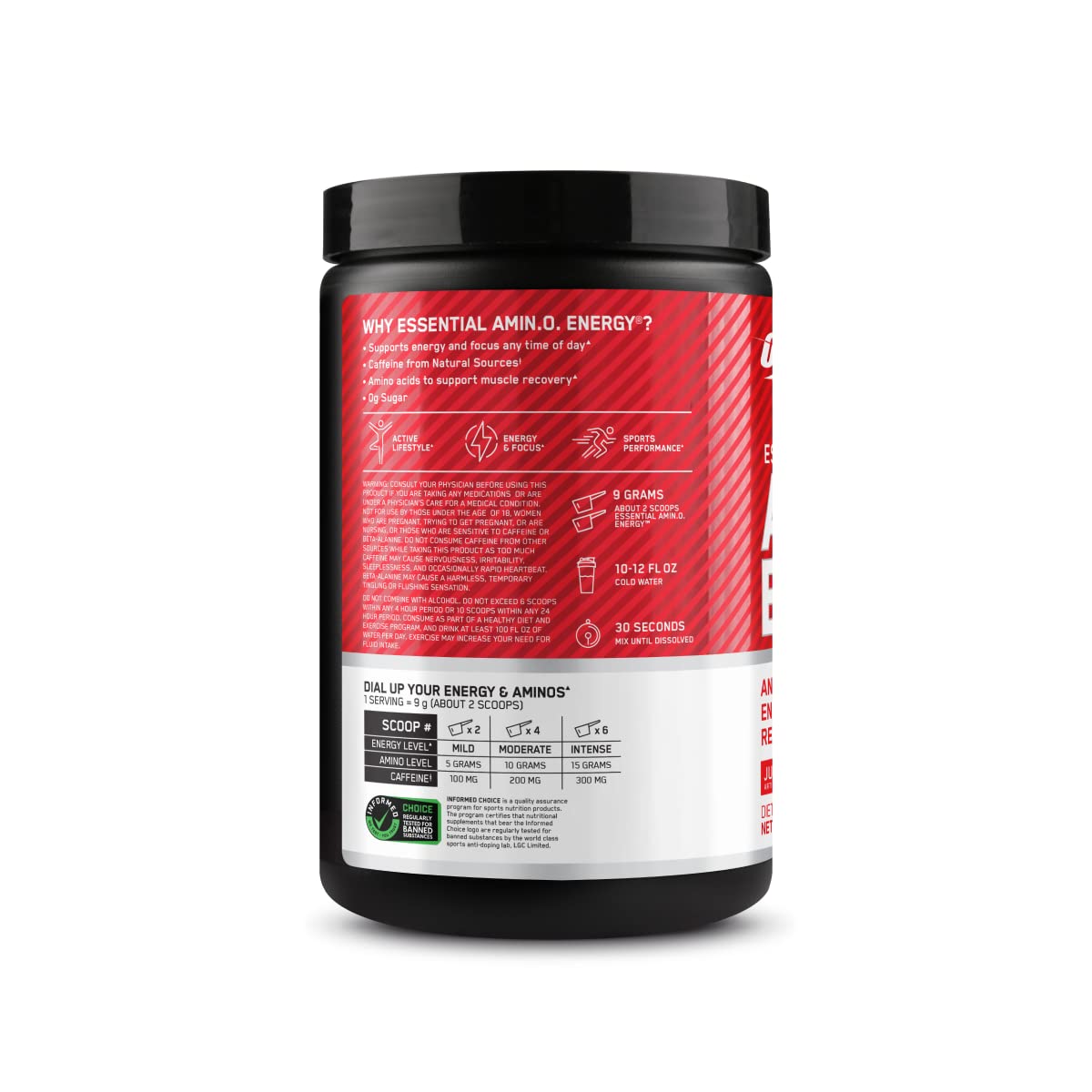 Optimum Nutrition Amino Energy - Pre Workout with Green Tea, BCAA, Amino Acids Optimum Nutrition