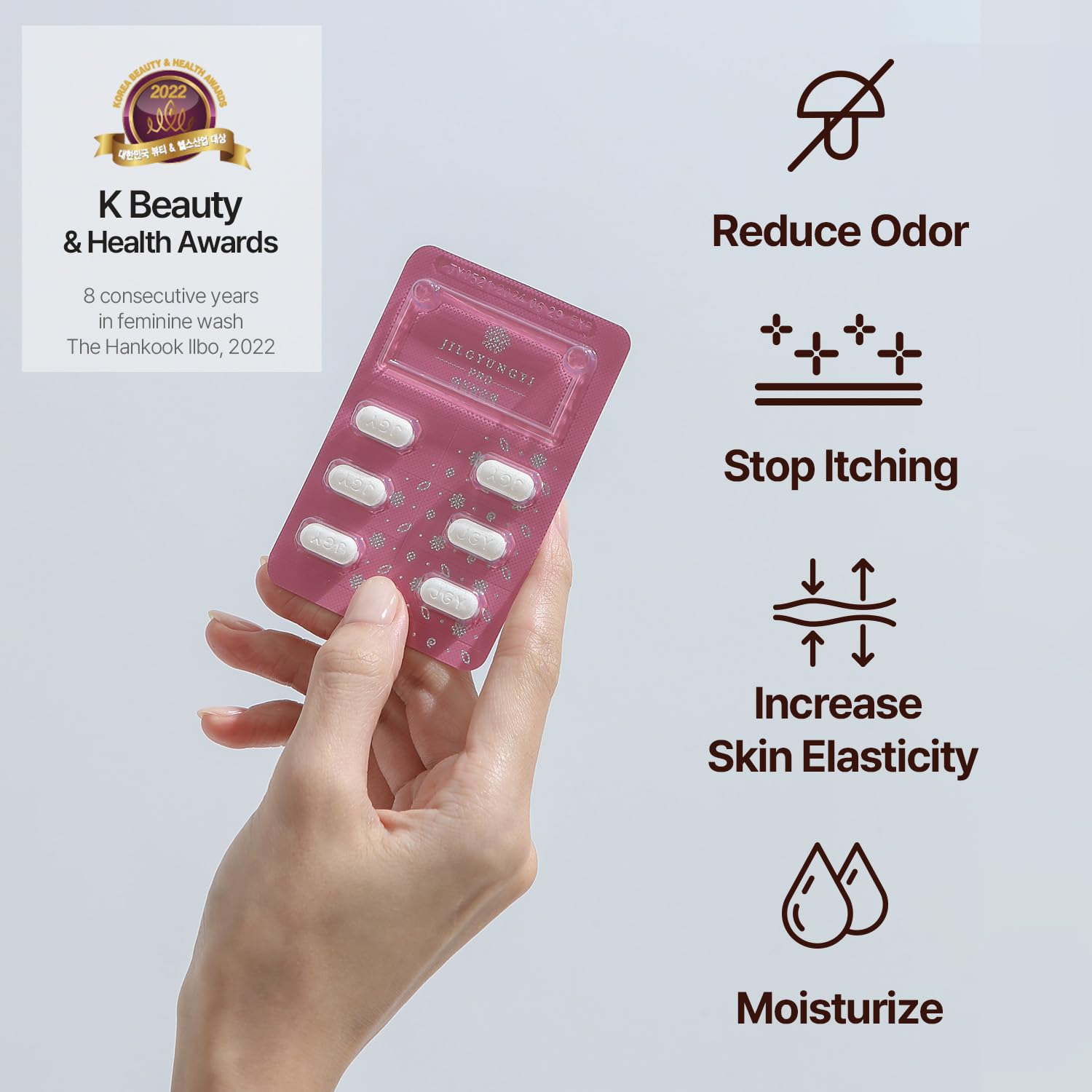 JILGYUNGYI PRO Feminine Wash Tablets - Feminine Intimate Solution - Moisturizing, Tightening JILGYUNGYI