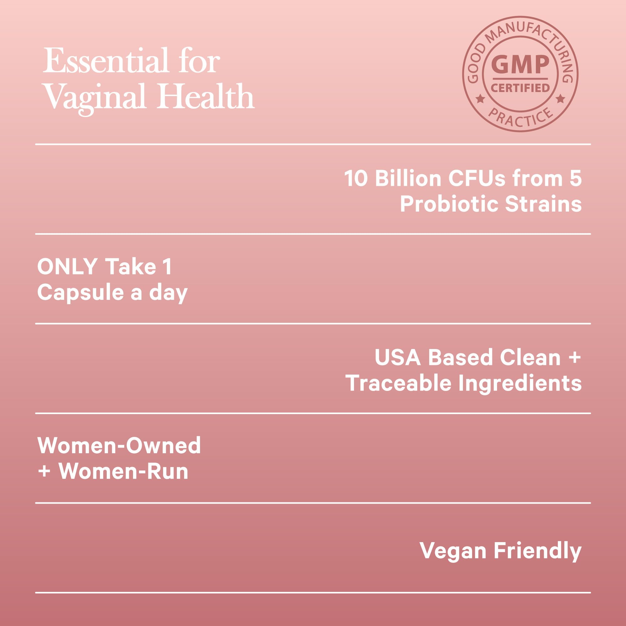 Amy Suzanne Vaginal Probiotics for Women - 10 Billion CFU Probiotic for pH Balance and Urinary Tract Health Amy Suzanne