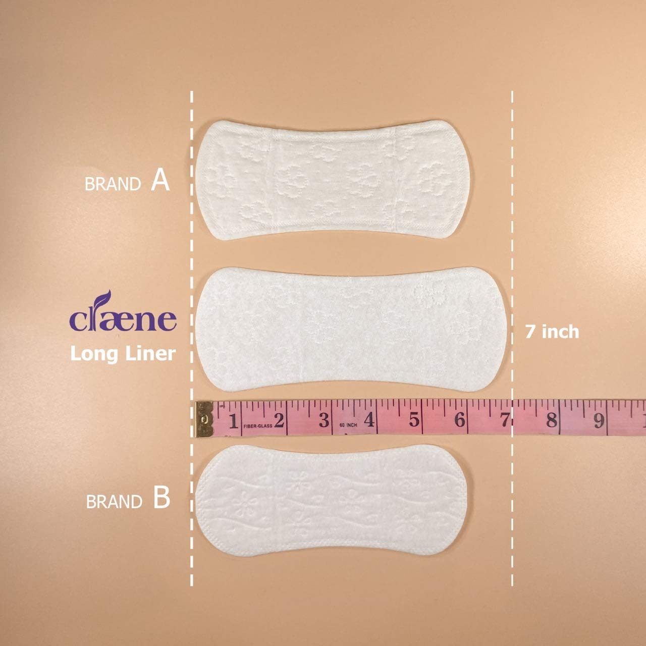 Claene Organic Cotton Panty Liners, Unscented, Thin, Cruelty-Free, Daily, Breathable Organic Panty CLAENE