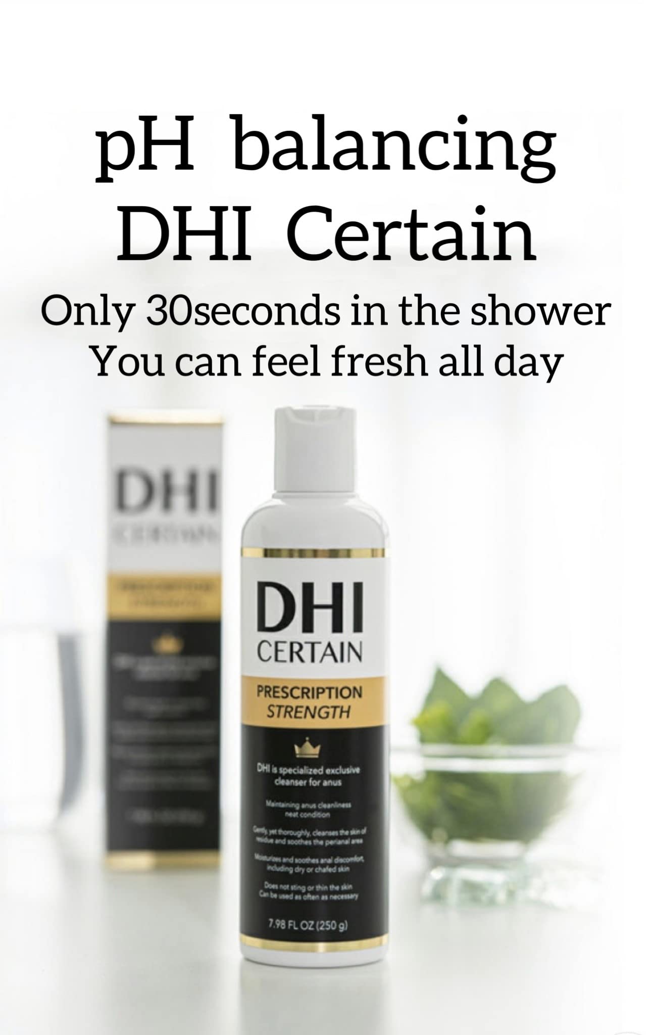 DHI PROBIOTIC Certain Intimate Wash for Men with 3 kinds of probiotics plus 20 Premium Natural DHI