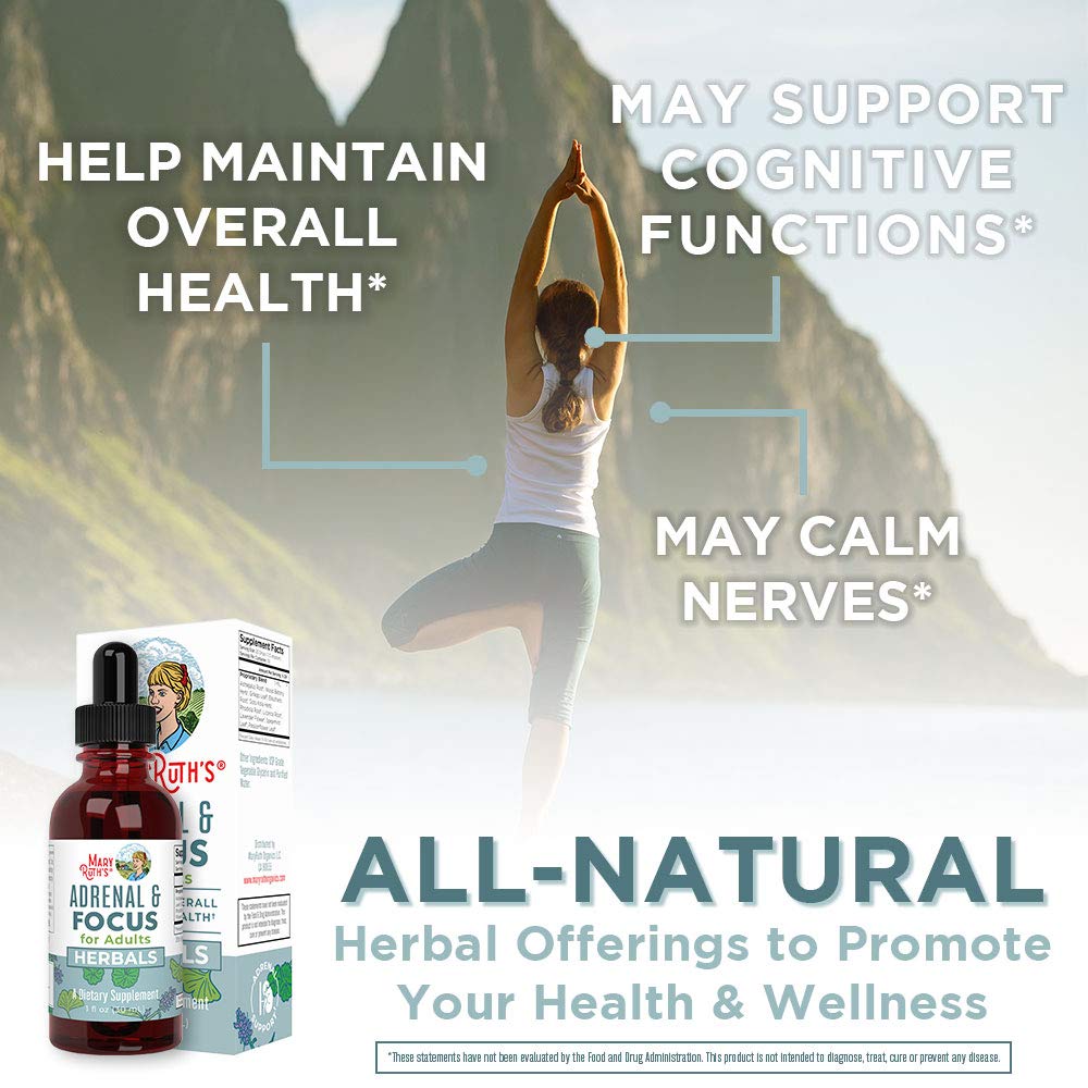 MaryRuth Organics Nootropic Focus Supplement for Adults | USDA Organic | Ginkgo Biloba