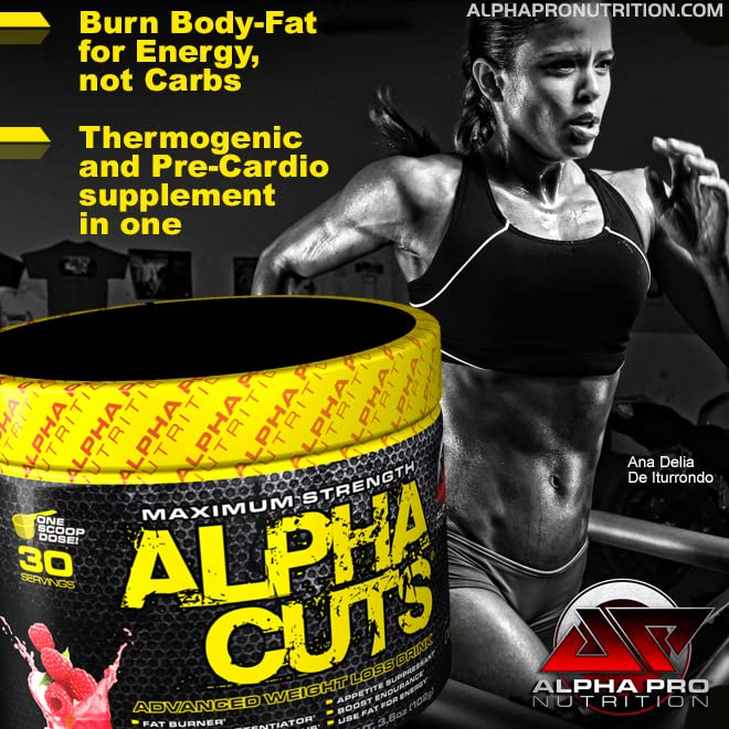 Alpha Pro Nutrition Alpha Cuts Fat Burner Thermogenic Men Women Pre Cardio Workout Alpha Pro Nutrition