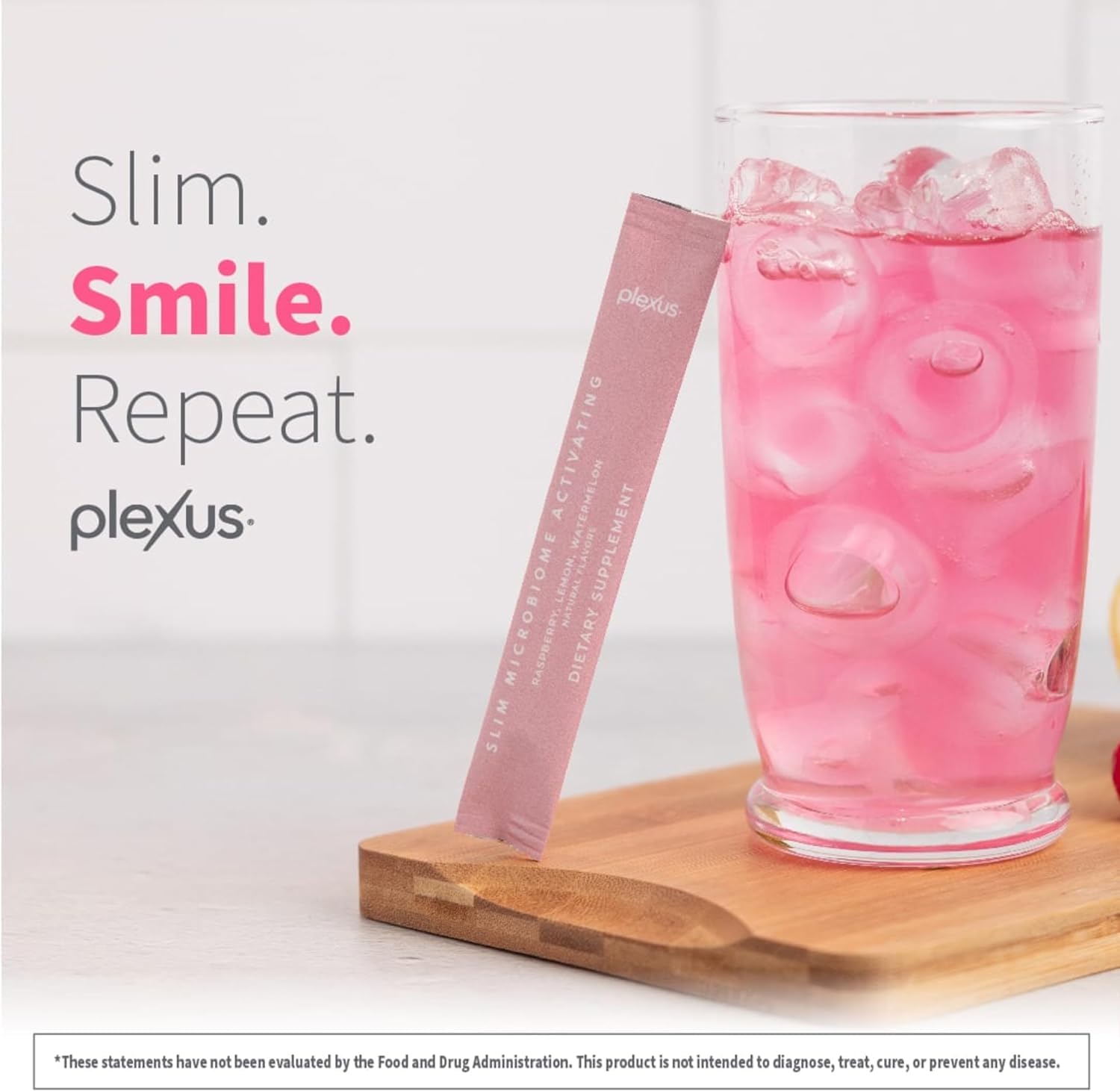 Plexus Slim Microbiome Pink Drink Mix, 30 Servings (Raspberry, Lemon, and Watermelon Generic