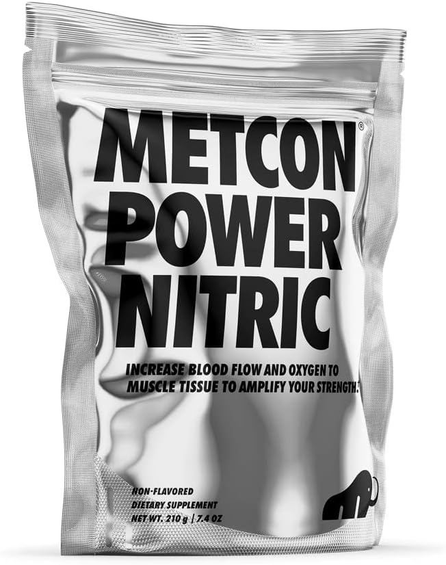 MetCon Power Pre-Pump Nitric Oxide Booster - Pre-Workout Supplement - Increase Blood