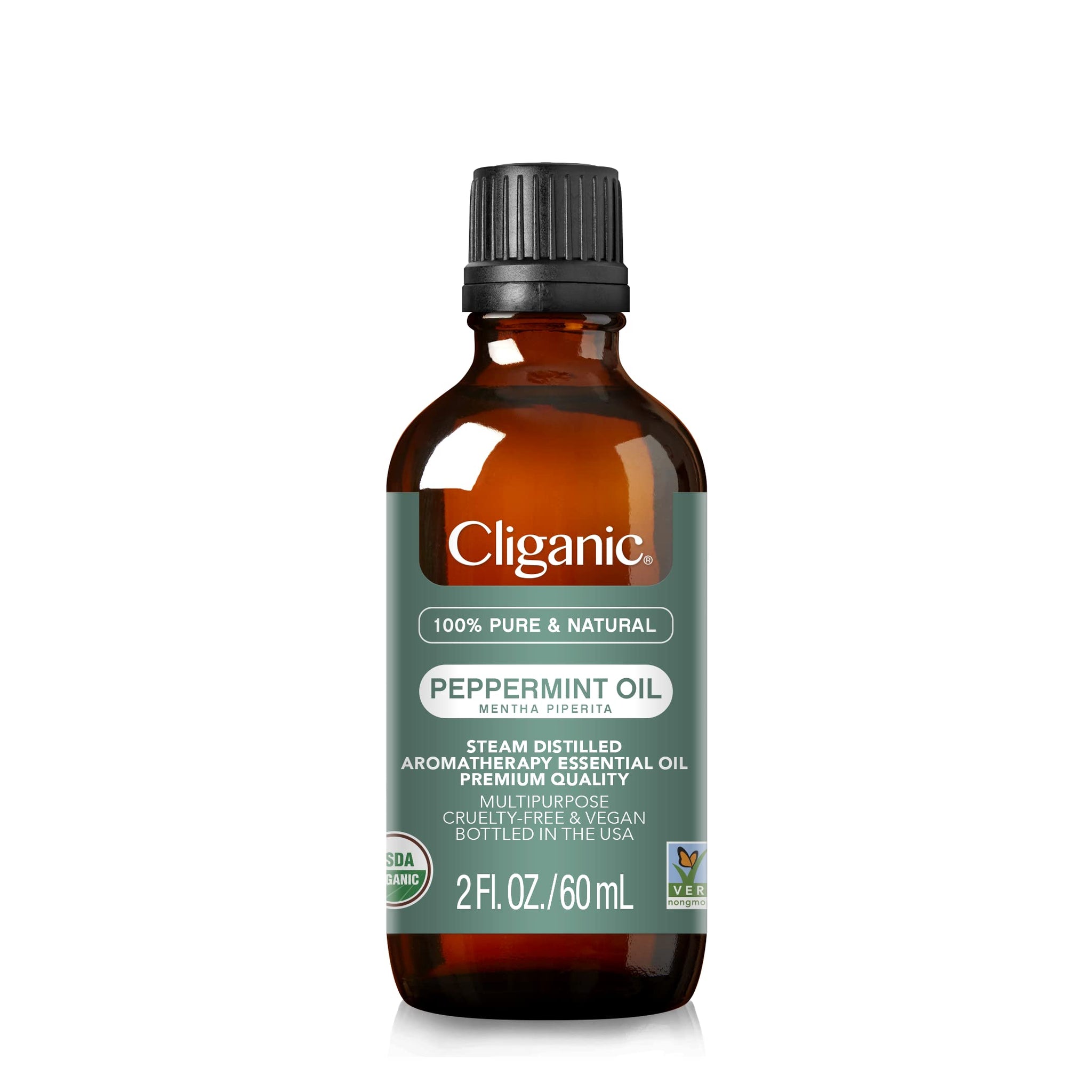 Cliganic Organic Peppermint Essential Oil - 100% Pure Natural for Aromatherapy Diffuser