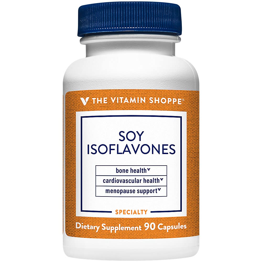 The Vitamin Shoppe Mega Strength Soy Isoflavones 200MG, Menopause Support, Supports Bone