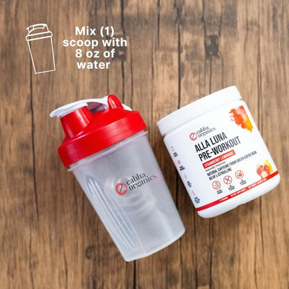 Eabha Organics Alla Luna Pre-Workout - Strawberry Lemonade - to Support Energy, Focus, and Stamina - Increase Blood Flow for a Better Pump - 21-Day Supply - 1 Scoop per Serving