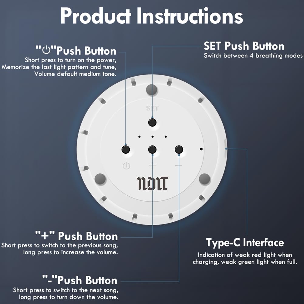 Meditation Gifts 'Breathing Lotus', NDLT Mindfulness Gifts Guided Breathing Trainer 2 Breathing NDLT