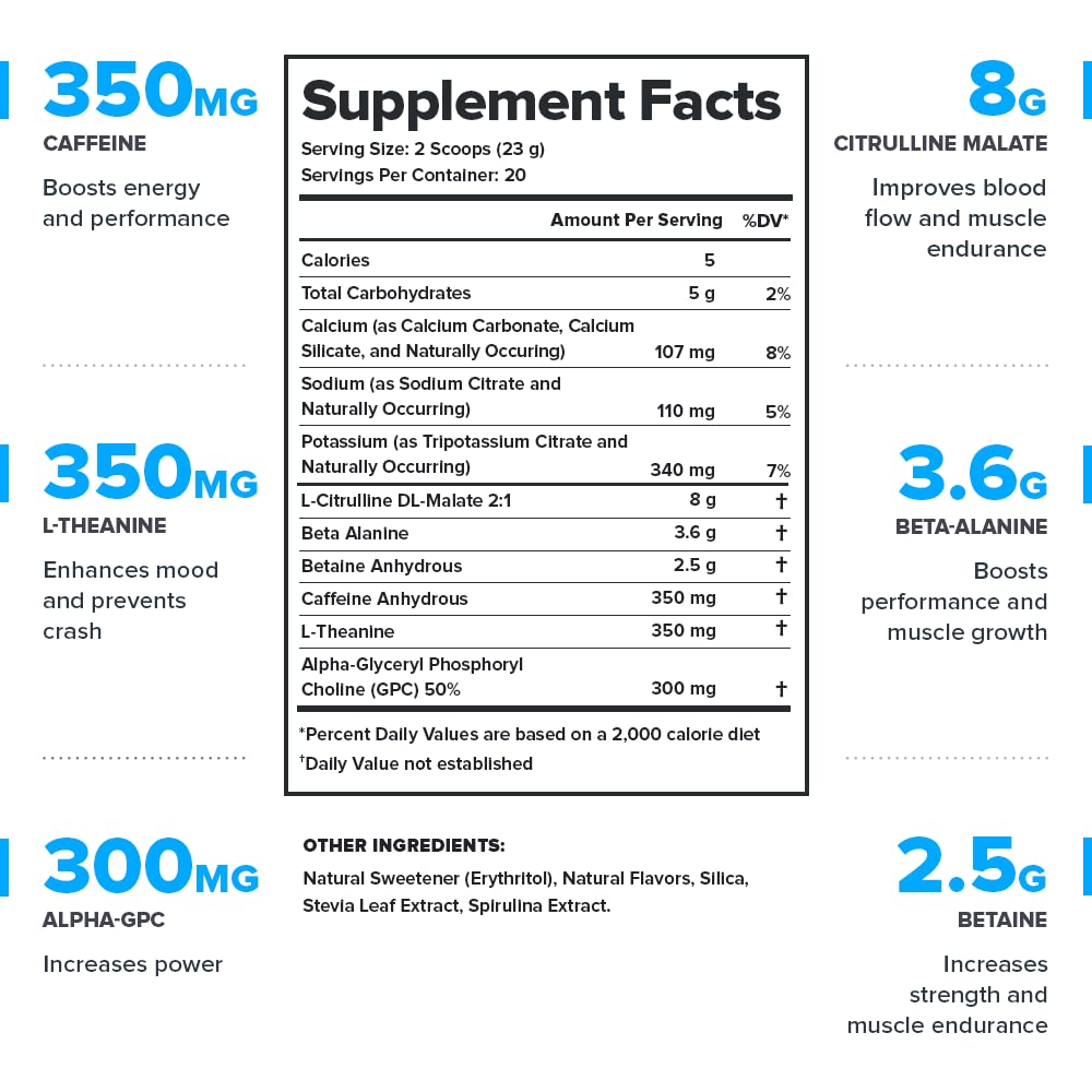 LEGION Pulse Pre Workout Supplement - All Natural Nitric Oxide Preworkout Drink