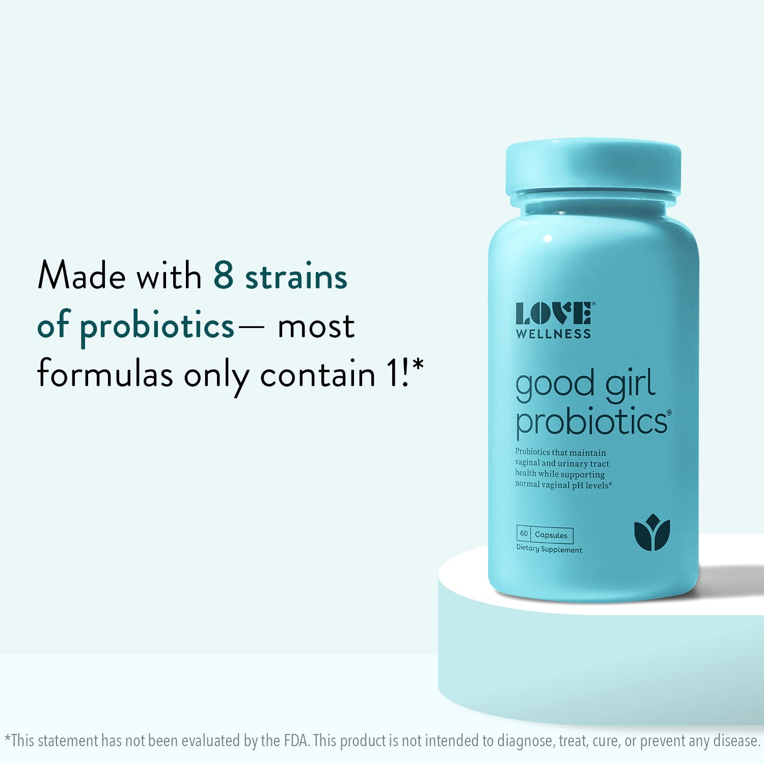 Love Wellness Vaginal Probiotics for Women, Good Girl Probiotics | pH Balance Supplement