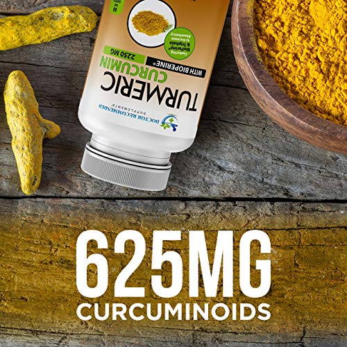 Turmeric Curcumin - 2250mg/d - 95% Curcuminoids - 180 Veggie Caps with Black Pepper
