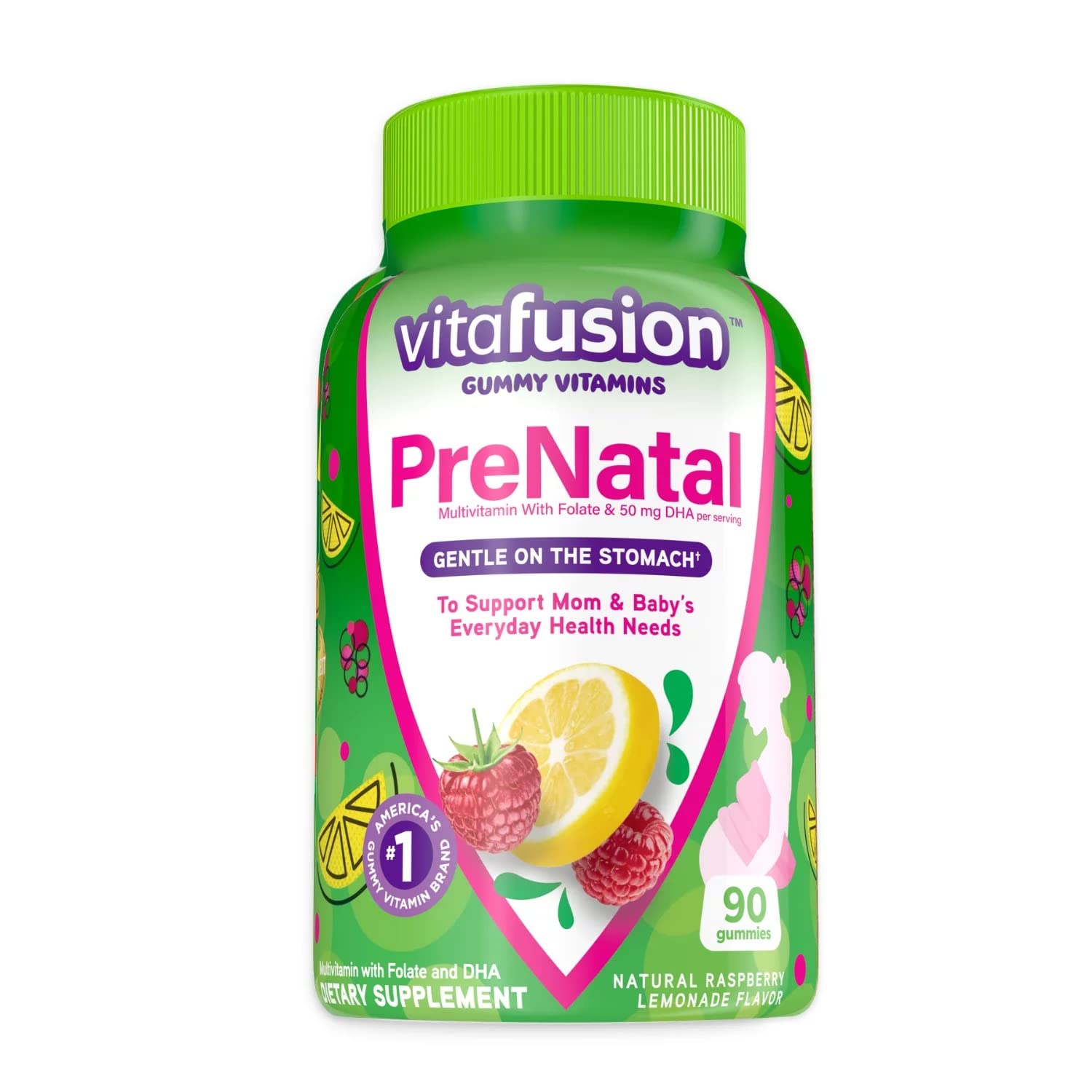 Convergence PreNatal Gummy Vitamins, Raspberry Lemonade Flavored, Pregnancy Vitamins for Women