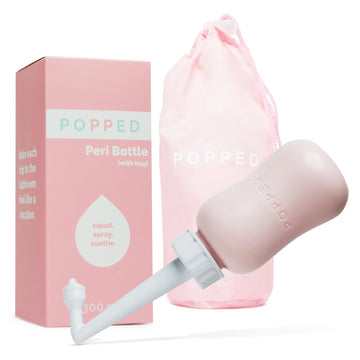 Popped Peri Bottle for Postpartum Care | Portable Bidet | Spray Bottle for Pain Relief, Tears