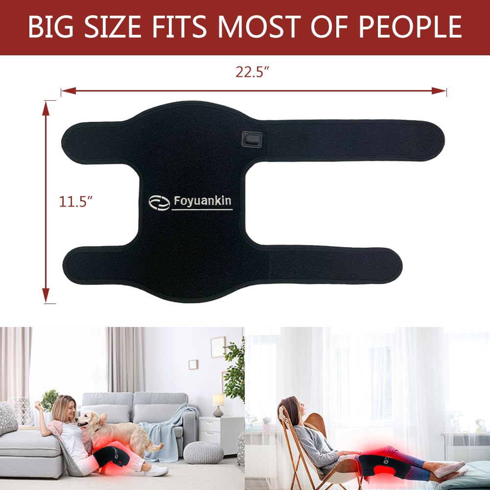 Foyuankin 660nm Red Light Therapy Pad for Joints, 850nm Infrared Light Benefits for Joint Foyuankin