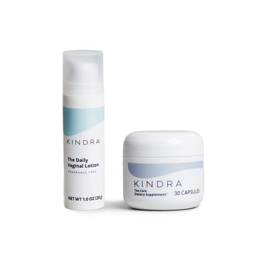 Kindra Essentials Bundle - Intimate Vaginal Moisturizer & Core Supplements - Perimenopause