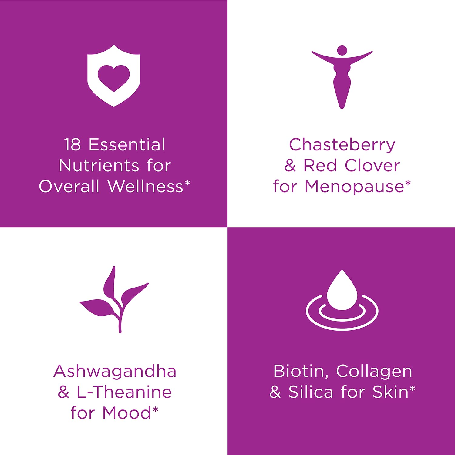 Hyland's Naturals Rock On Menopause + Youthful Skin Care Multivitamin for Women Hyland's