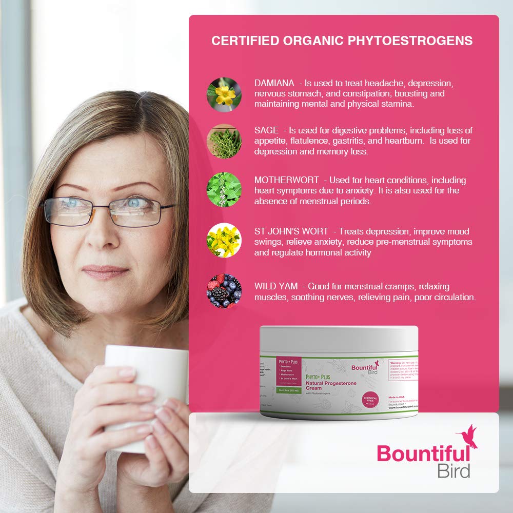 Phyto Plus Bountiful Bird Natural Progesterone Cream with Organic Phytoestrogens Phyto Plus Bountiful Bird
