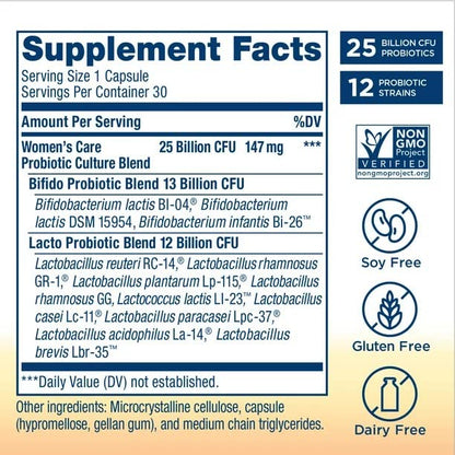 jogi Womens Wellness, Womens Care Probiotic, 25 Billion CFU Per Cap., Supports Vaginal pH and Yeast Levels