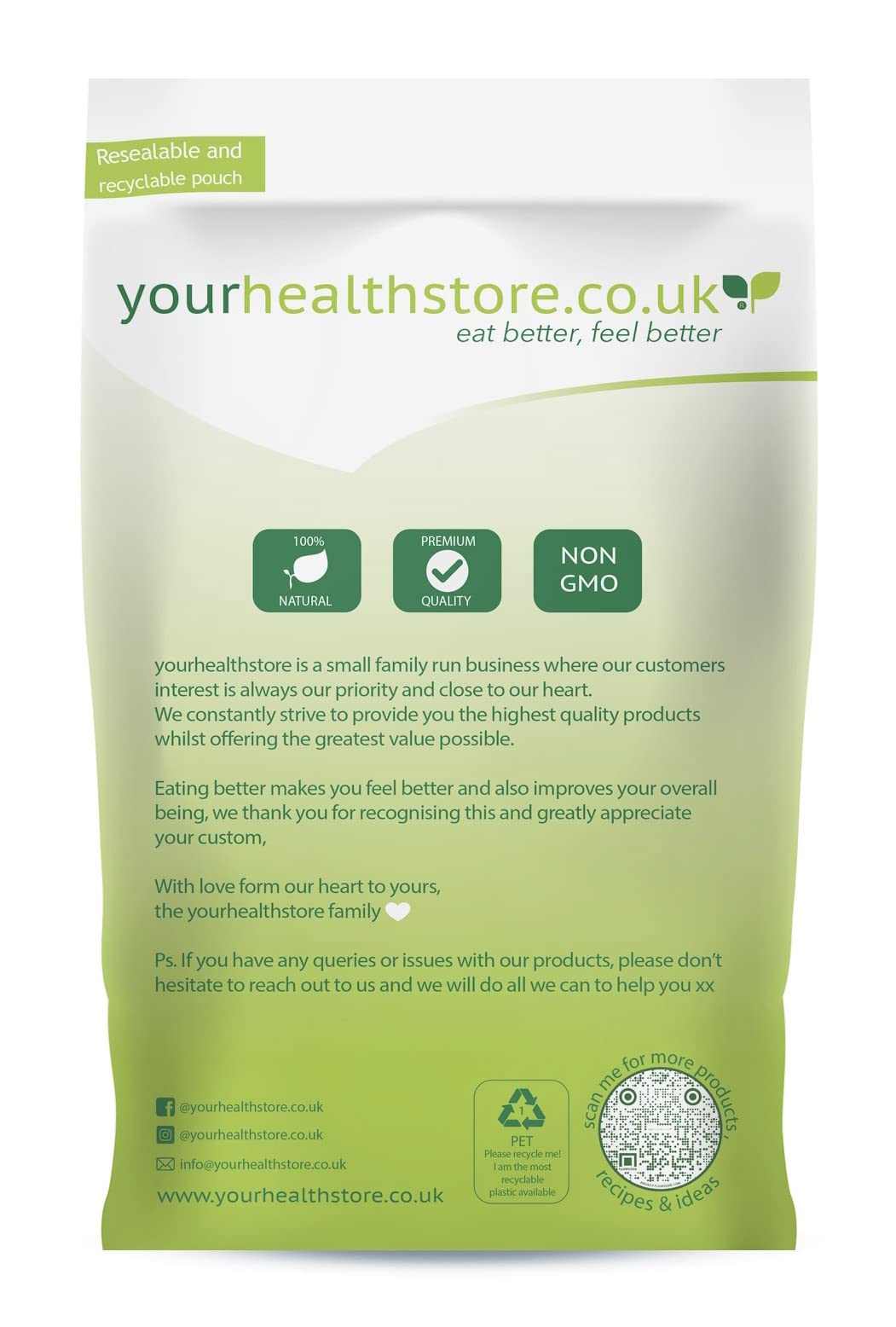 Collagen Powder 300g, 100% Pure Unflavoured, Grass Fed, Platinum Standard, Bovine yourhealthstore