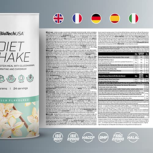 BioTechUSA Diet Shake | High-Protein, Low-Fat | with Superfoods, Chromium, Glucomannan BioTechUSA