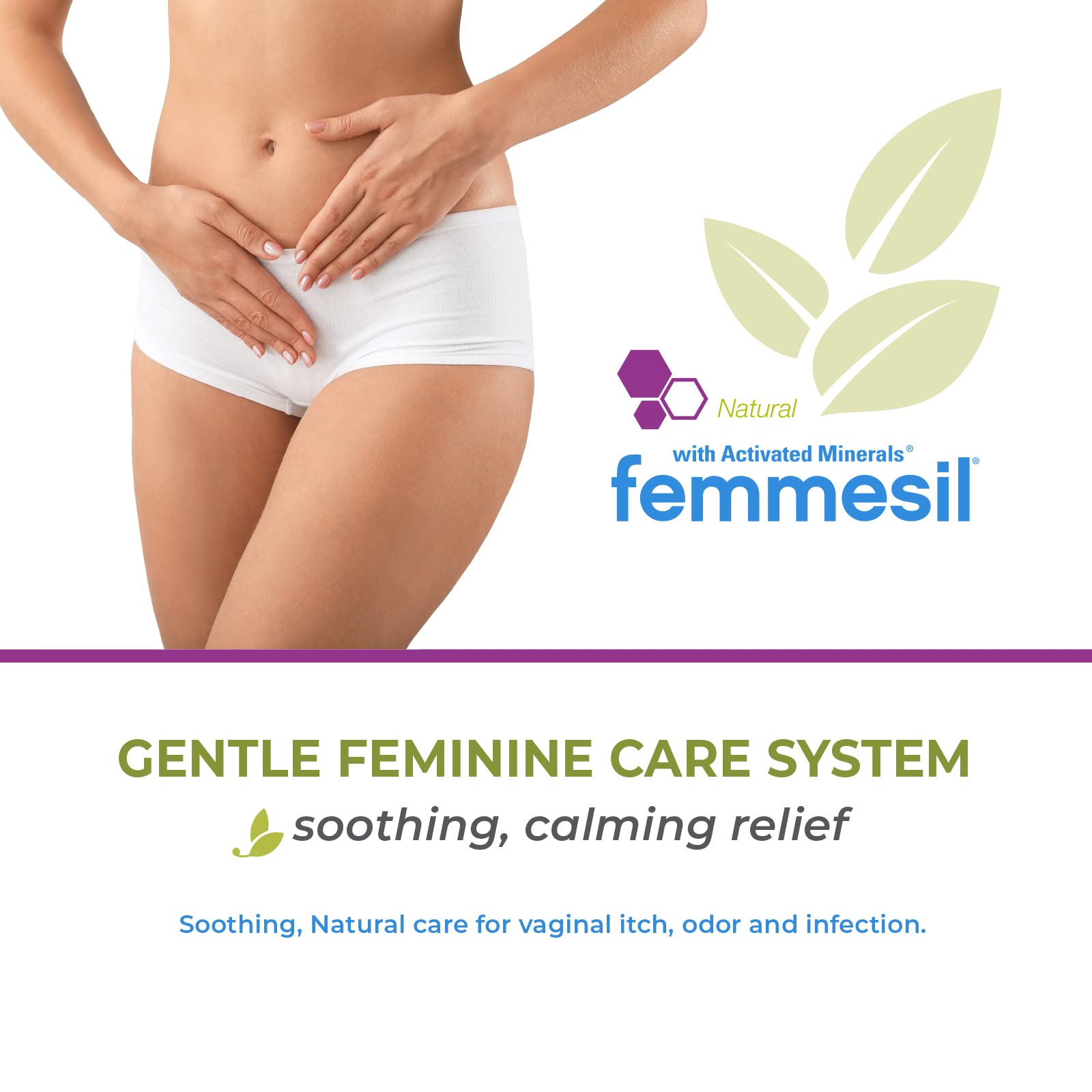 Femmesil Feminine Care Vaginal Health Antifungal Cream for Relief from Yeast Infection, Vaginal Itch & Irritation Aidance