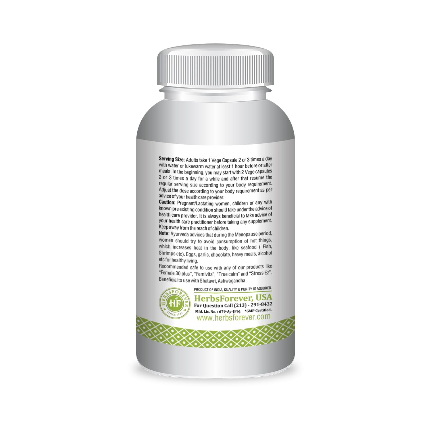 HerbsForever Menopause Health – Women Health Supplement – 120 Capsules Herbsforever