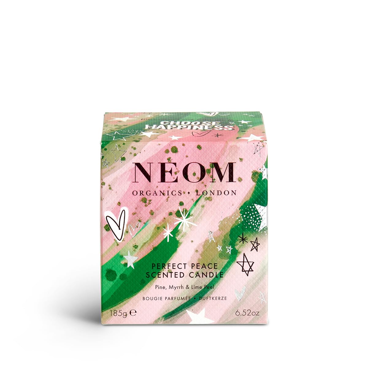 NEOM- Perfect Peace Luxury Scented Candle | Pine, Myrrh & Lime Peel | Christmas Gift… (1 Wick) Neom