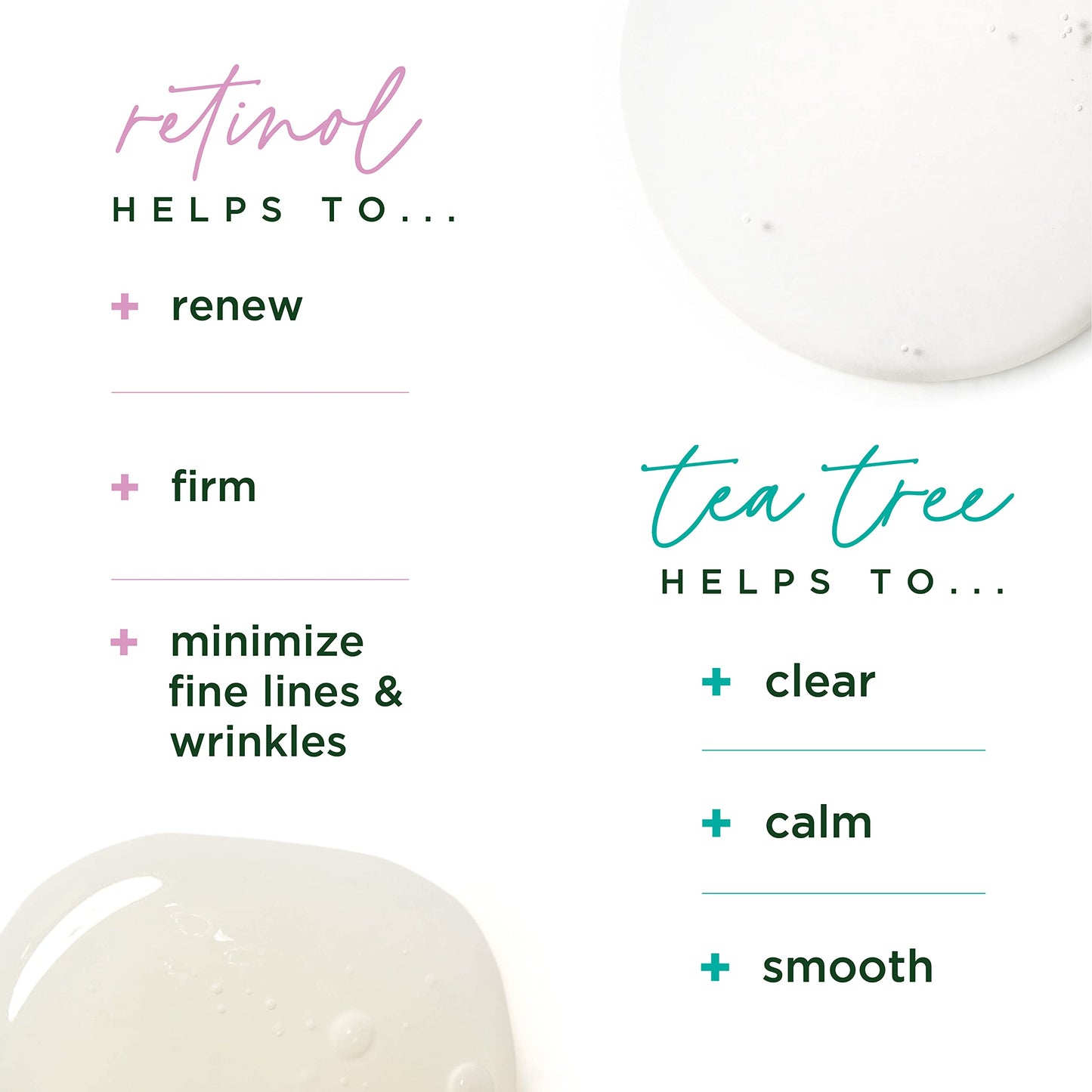 Tree of Life Retinol Serum & Tea Tree Serum for Face - Skin Care Duo