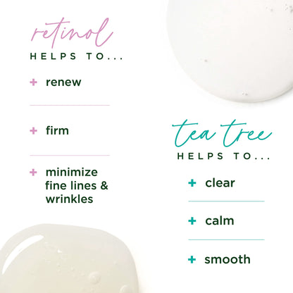 Tree of Life Retinol Serum & Tea Tree Serum for Face - Skin Care Duo