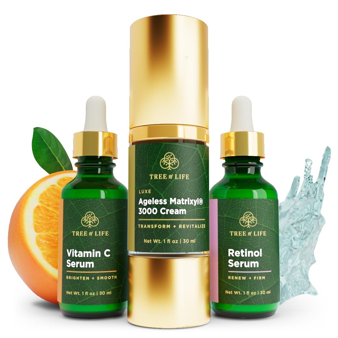 Tree of Life Rejuvenation Pack with Vitamin C Serum + Retinol Serum