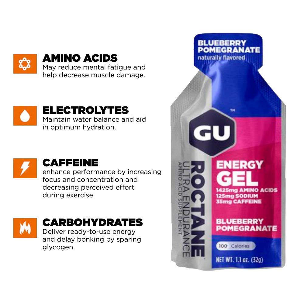 GU Energy Roctane Ultra Endurance Energy Gel, Quick On-The-Go Sports