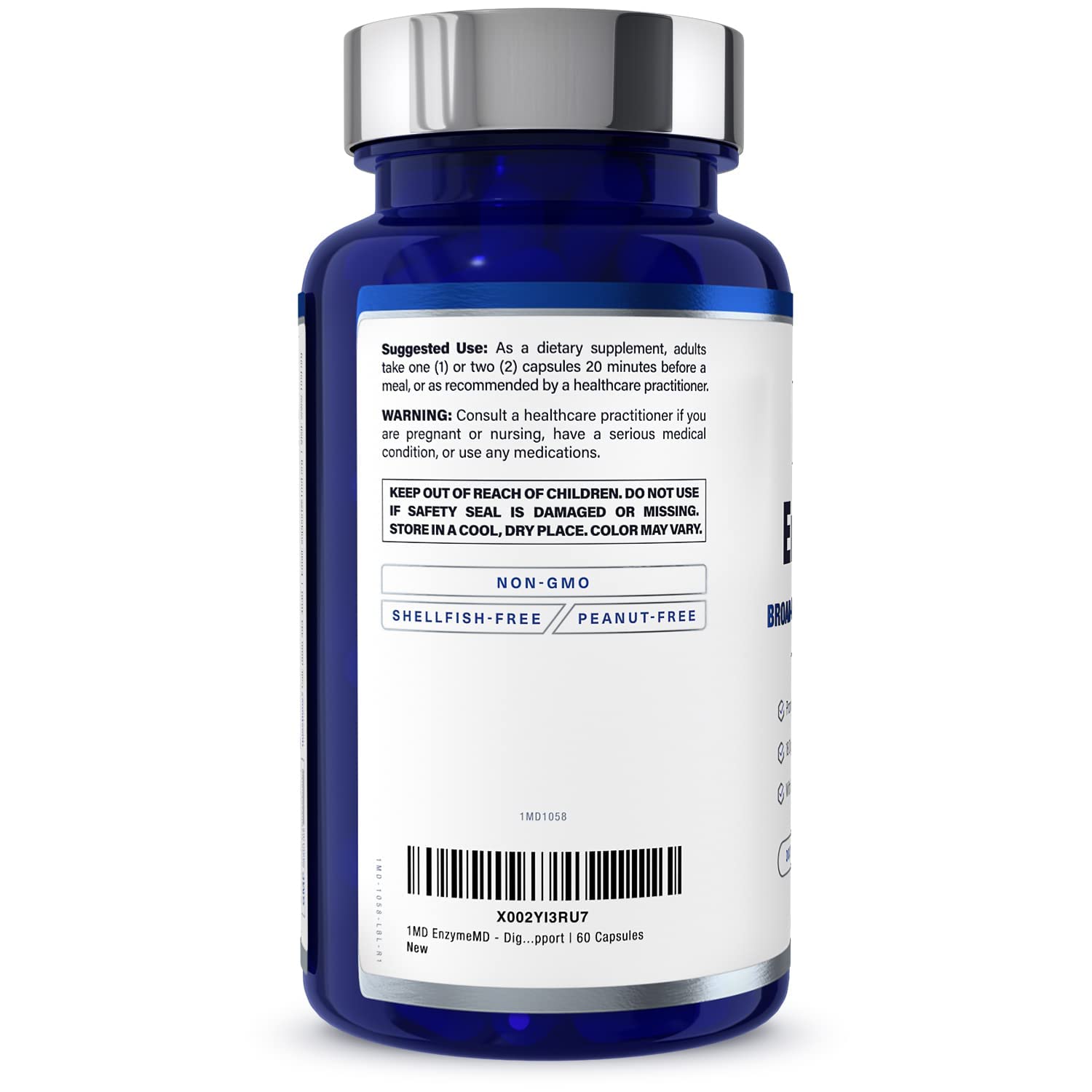 1MD Nutrition EnzymeMD - Digestive Enzymes Supplement - Doctor Formu 1MD Nutrition