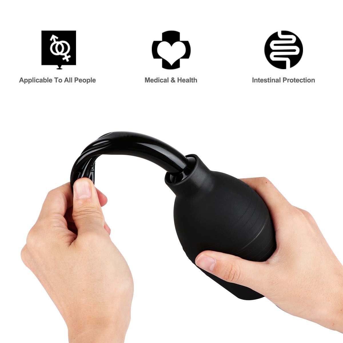 RANEU Enema Bulb Kit with Lube Anal Douche Superior Materials Douche for Men Women RANEU