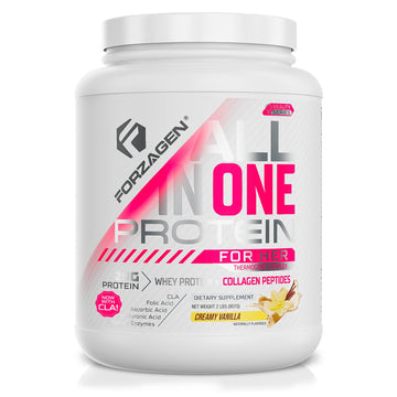 Forzagen All in One Protein for Her, Protein Powder for Women with Collagen Peptides 