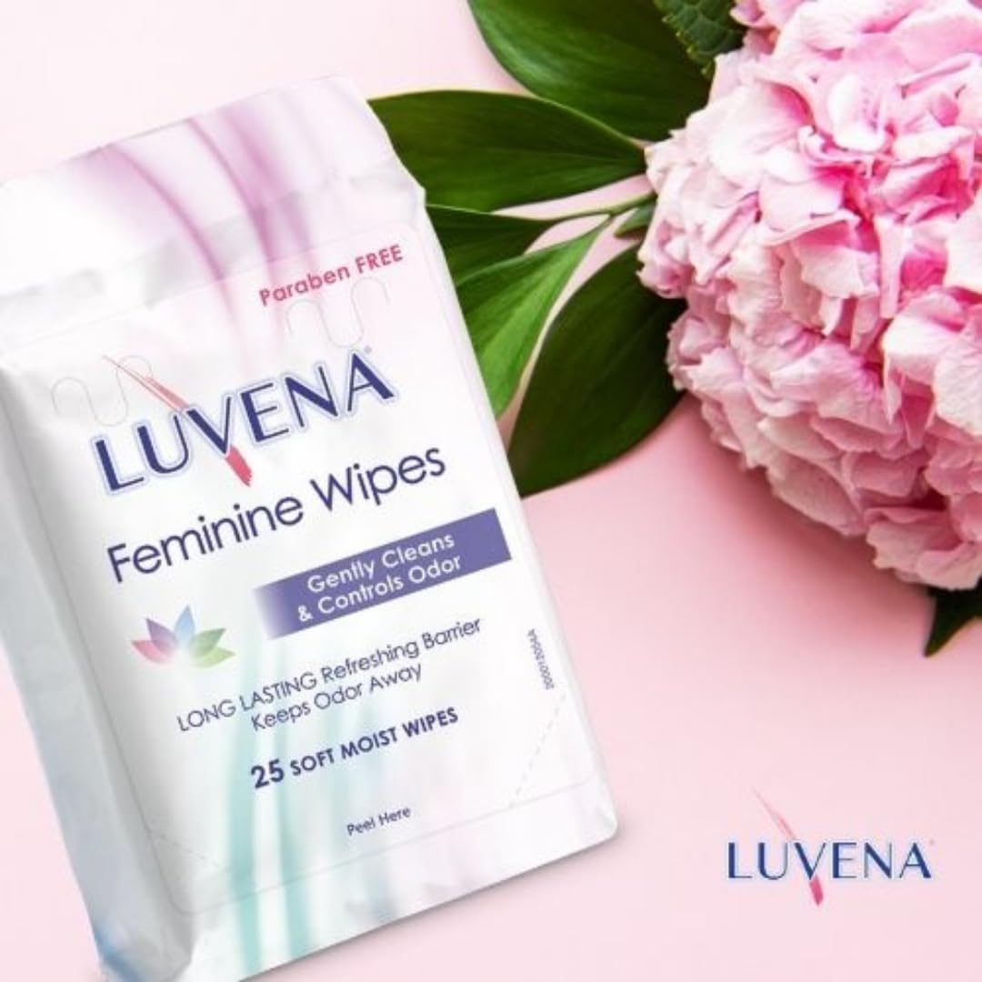 Luvena Feminine Wipes - Soft Wet Wipes for Women - Refresh & Resist Odor - Gynecologist Tested LUVENA