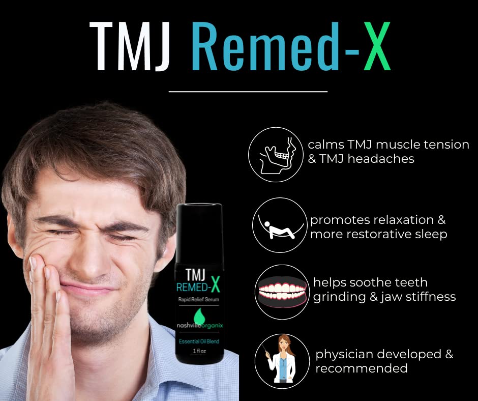 Dr. A's TMJ Remed-X Rapid Relief Serum | Deep Muscle & Jaw Tension Essential Oil Cream Doctor Angela Essential