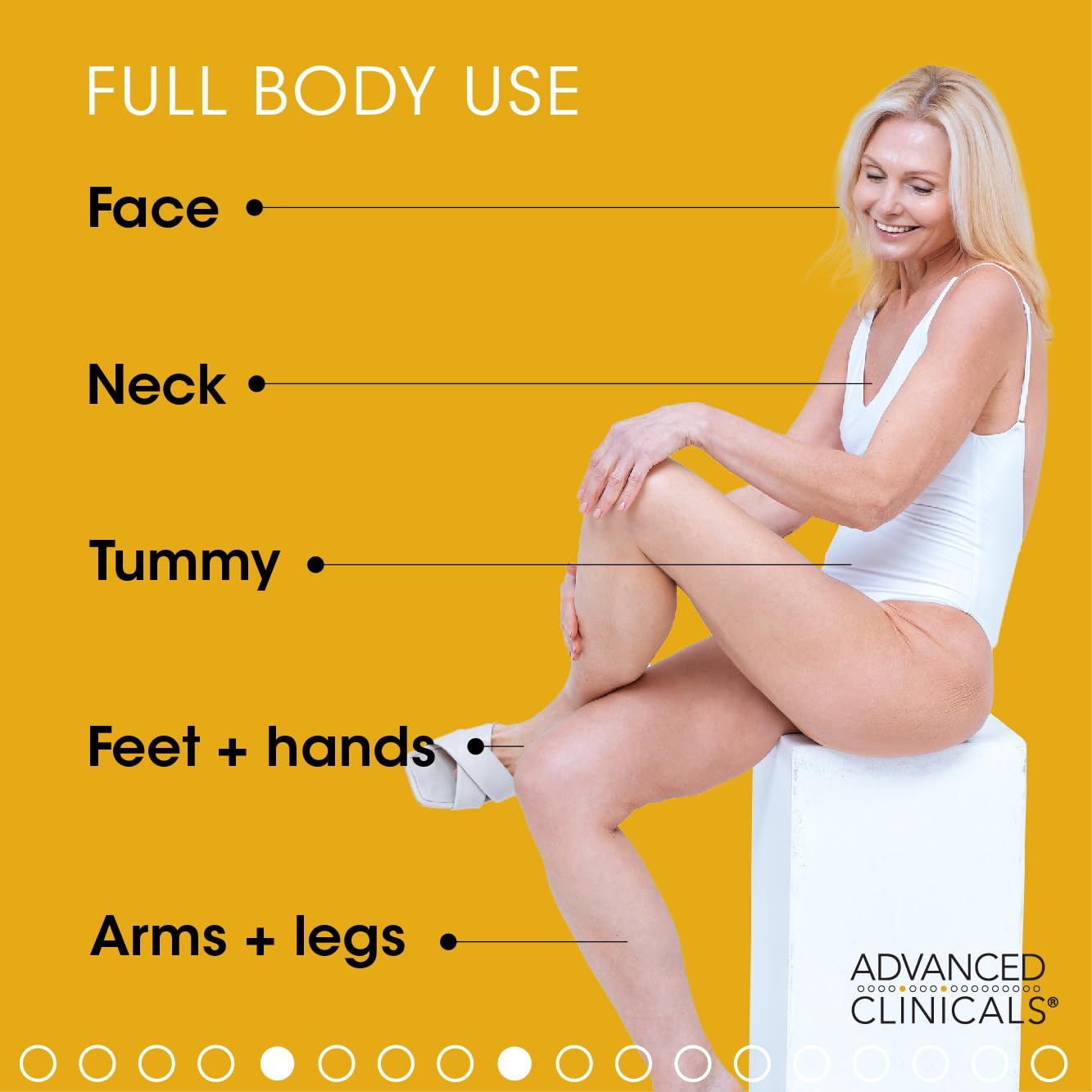 Advanced Clinicals Retinol Body Lotion + Collagen Cream 2pc Body Skin Care Set Advanced Clinicals