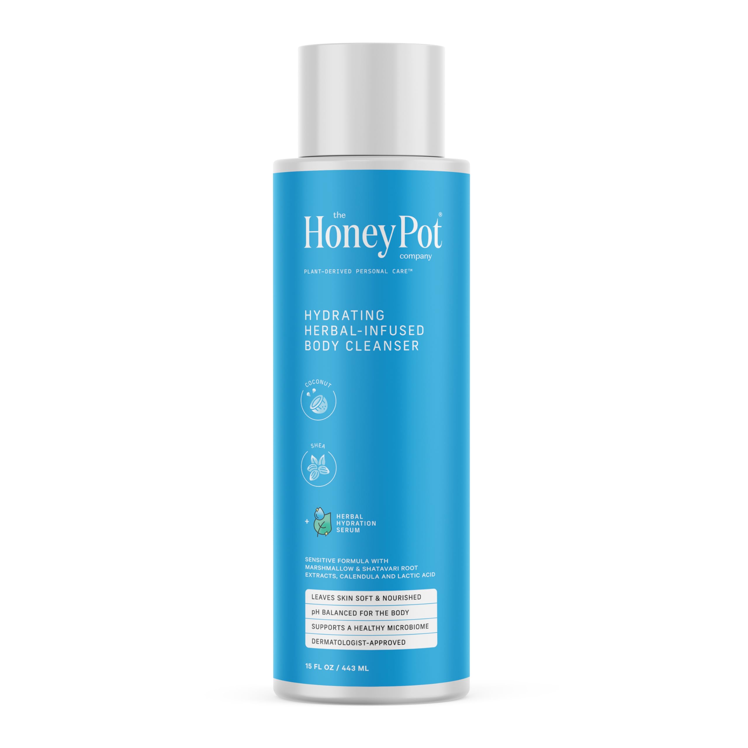 The Honey Pot Company - Body Wash for Women - Coconut Shea Hydrating Body Cleanser