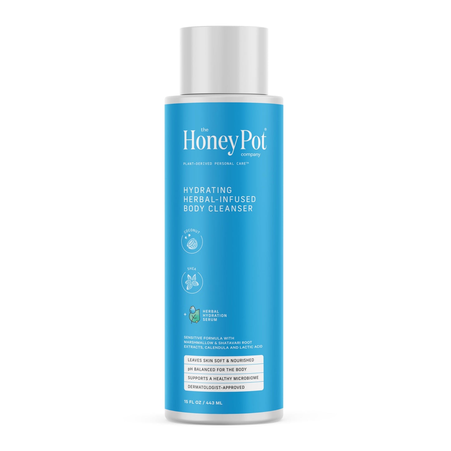 The Honey Pot Company - Body Wash for Women - Coconut Shea Hydrating Body Cleanser