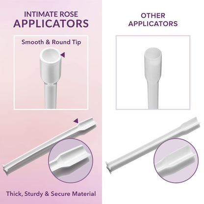 Intimate Rose 15 Count Vaginal Suppository Applicator - Fits Most Boric Acid Suppositories & Vaginal