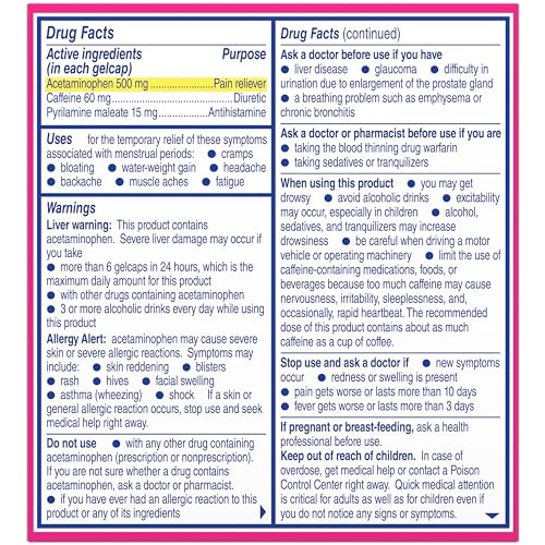 Midol Complete Gelcaps 24ct: Midol Complete Menstrual Pain Relief Gelcaps with Acetaminophen